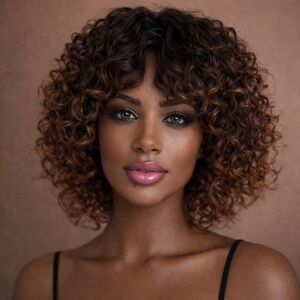 GoGo Curl Crochet Hair 8 Inch T1B/30 Synthetic Curly Braids